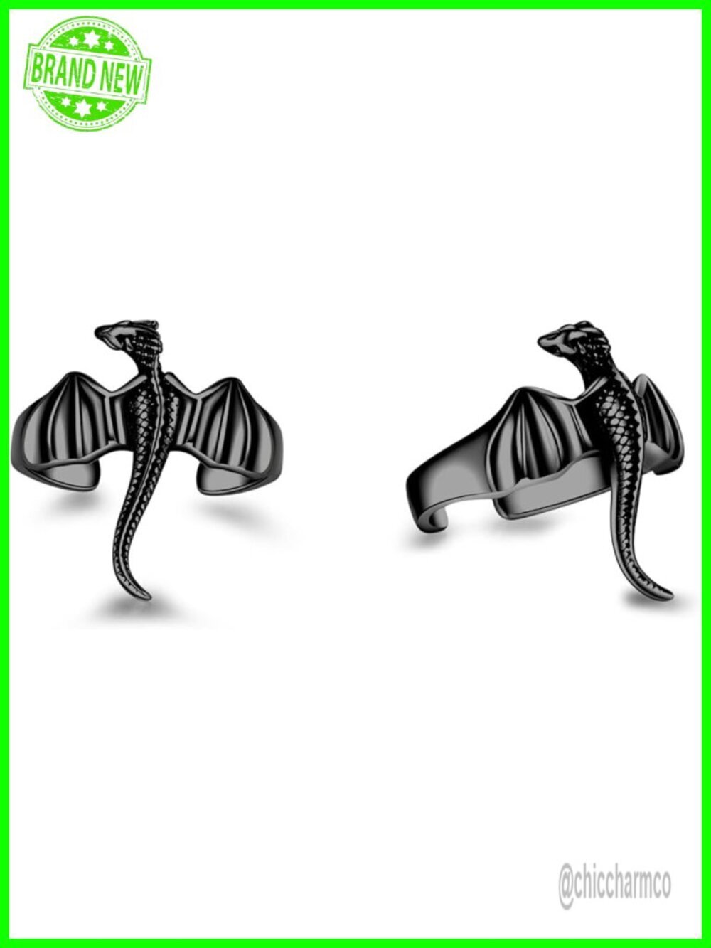 No Piercing Helix Dragon Ear Cuff Punk Cartilage Clip on Wrap Earrings